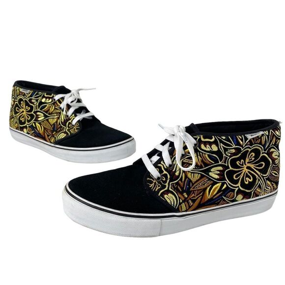 Vans Vault Jungle Pack Chukka 49 LX 2008 Embroidered Floral Mens 10 - Picture 1 of 9